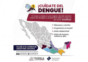 Disminuyen hospitalizados por dengue en Puebla: Salud