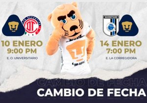 Se reprograma el Pumas vs Toluca por casos de Covid-19