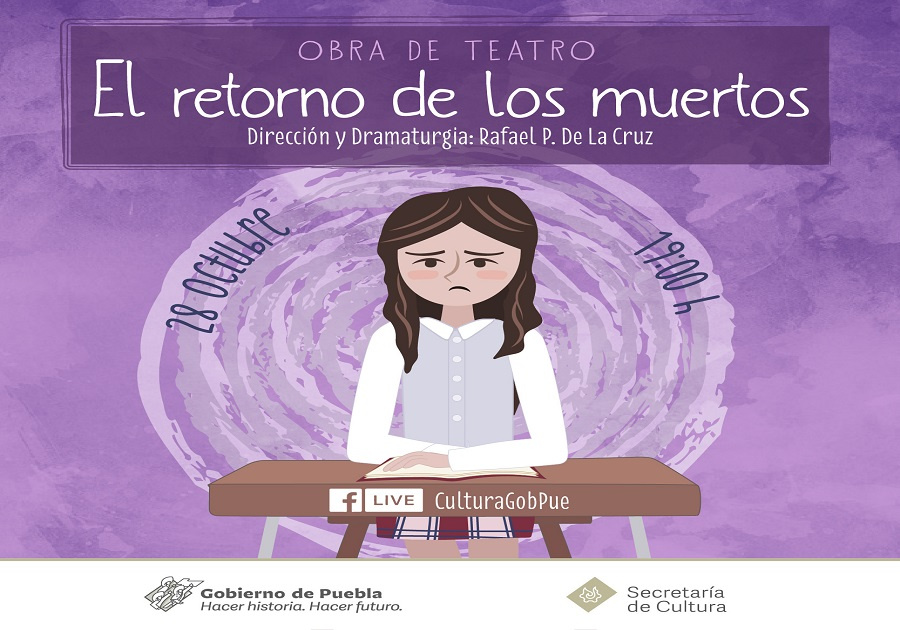 Presenta Secretaría de Cultura de Puebla la cartelera de Día de Muertos