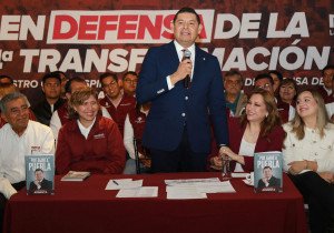 Respaldado por el Frente de la Defensa de la 4t, Armenta se registra para la coordinación estatal