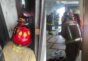 Corto circuito ocasiona incendio en Torre Titanium