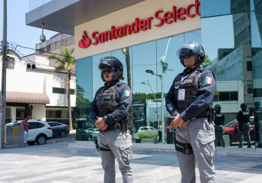 Refuerza Policía Municipal de Puebla el acompañamiento bancario