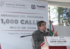 &#039;Vamos juntos por Puebla&#039;, convoca MBH al participar en el arranque de obras de la capital poblana