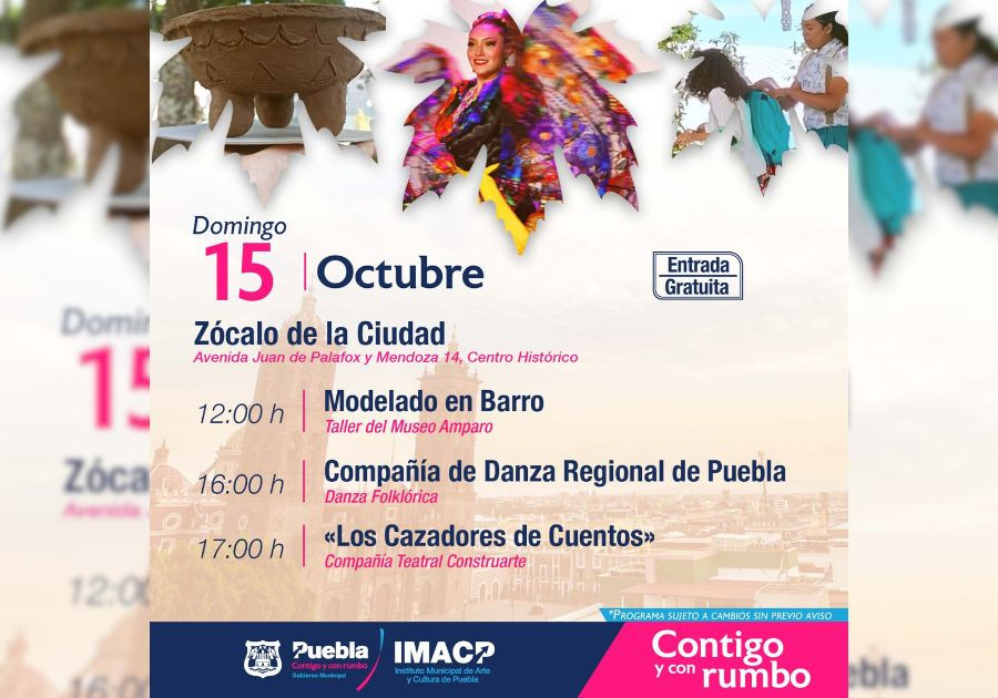 Presenta Ayuntamiento de Puebla un fin de semana lleno de arte y cultura