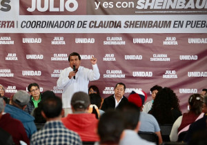 Consolida Julio Huerta apoyo de transportistas de Tepeaca y Tecamachalco en favor de Claudia Sheinbaum
