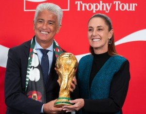 Sheinbaum presenta Copa Mundial 2026 a cien días del inicio