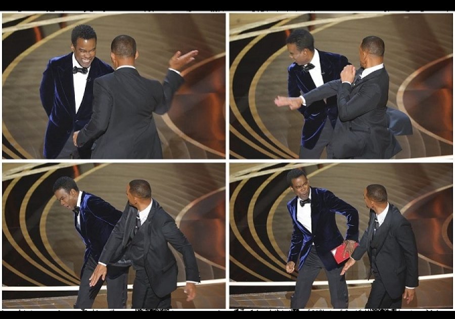 Will Smith golpea a Chris Rock en ceremonia de los Oscar