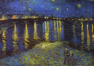 Vista de noche Vncent van Gogh