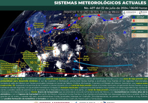 Pronostica Meteorológico lluvias muy fuertes en Puebla