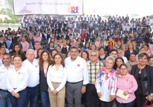 Garantiza gobierno de Sergio Salomón espacios educativos dignos en Teziutlán