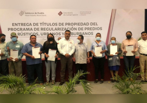 A través del Gobierno de Puebla, impulsan regularización de predios en Huaquechula