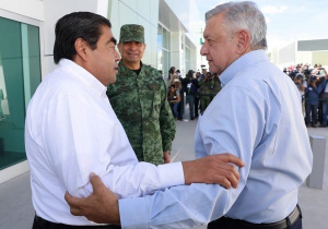 Miguel Barbosa Huerta y Andrés Manuel López Obrador