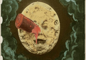 Escena de Viaje a la Luna, de 1902, de George Mélies..