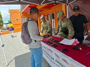 Exitoso canje de armas en Esperanza retira más de 150 artefactos