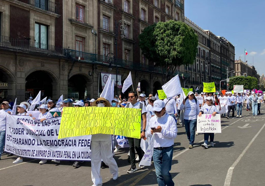 Trabajadores del Poder Judicial extienden paro en protesta por extinción de fideicomisos