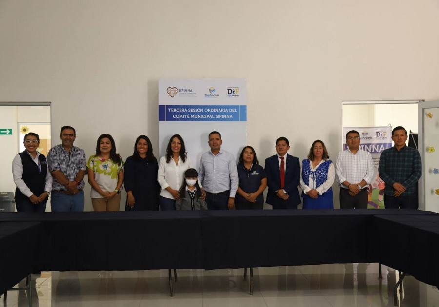 Ayuntamiento de San Andrés Cholula lleva a cabo la tercera sesión ordinaria del SIPINNA