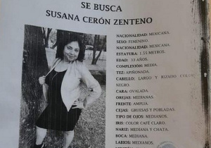 Se busca Susana Cerón 