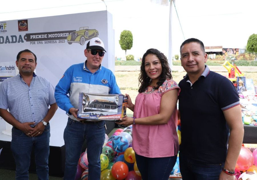 Realizan Expo Rodada “Prende Motores por una Sonrisa 2023&quot;, en San Andrés Cholula