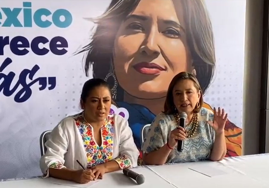 Respalda Xóchitl Gálvez a Lalo Rivera y Nadia Navarro en aspiración electoral