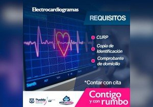 Invita SMDIF de Puebla a realizarse estudio de electrocardiograma