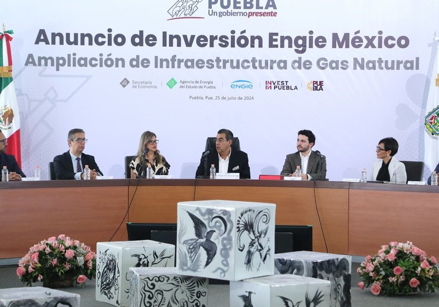 Anuncian gobierno de Puebla y Engie México inversión por mil mdp para infraestructura en gas natural