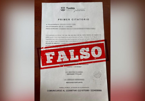 Alertan por falsos citatorios y amenazas de embargo del Ayuntamiento de Puebla