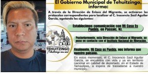 Localizan con vida a poblano reportado como muerto en centro de detención del ICE