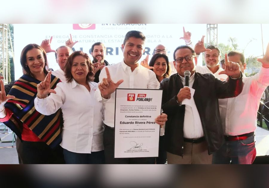 Acredita PSI a Eduardo Rivera como su candidato a la gubernatura