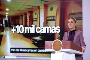 En 12 años se construirán 12 mil camas nuevas de hospital; estamos revirtiendo 36 años de abandono: Sheinbaum