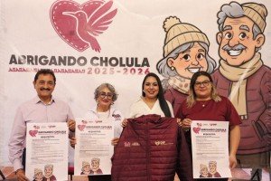 Tonantzin Fernández refuerza la atención a personas vulnerables con “Abrigando Cholula”