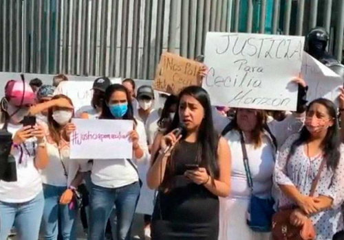 Mujeres piden justicia a la Fiscalía por el asesinato de Cecilia Monzón