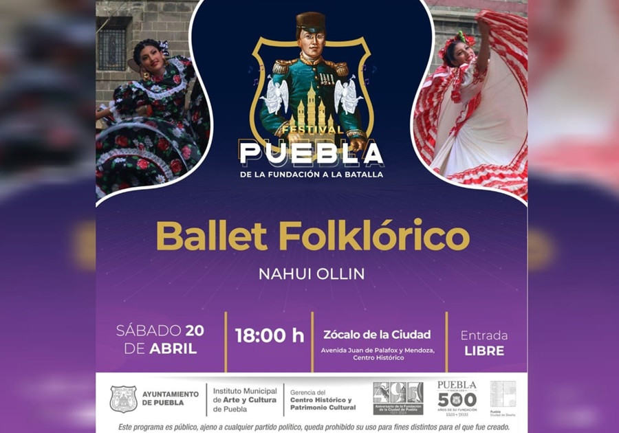 “Festival Puebla” en el marco del 493 aniversario de la Fundación de la Ciudad