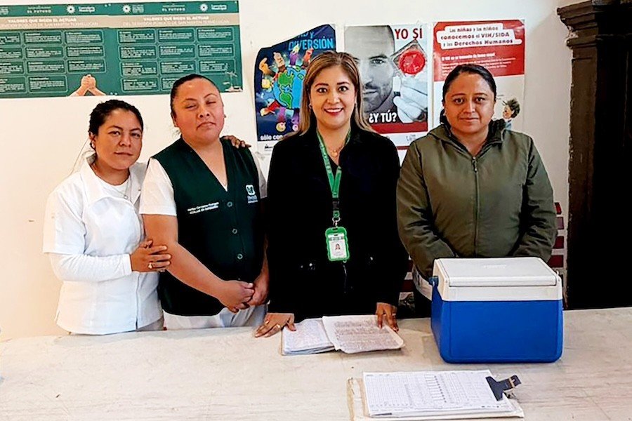 Realizan gobierno de Texmelucan y CESSA jornada gratuita de vacunación contra sarampión y otras enfermedades