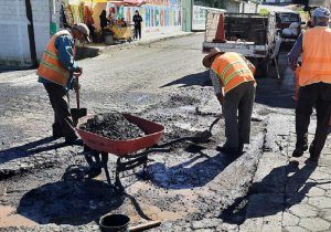 Infraestructura bacheo Serdán-San Martín Ojo de Agua