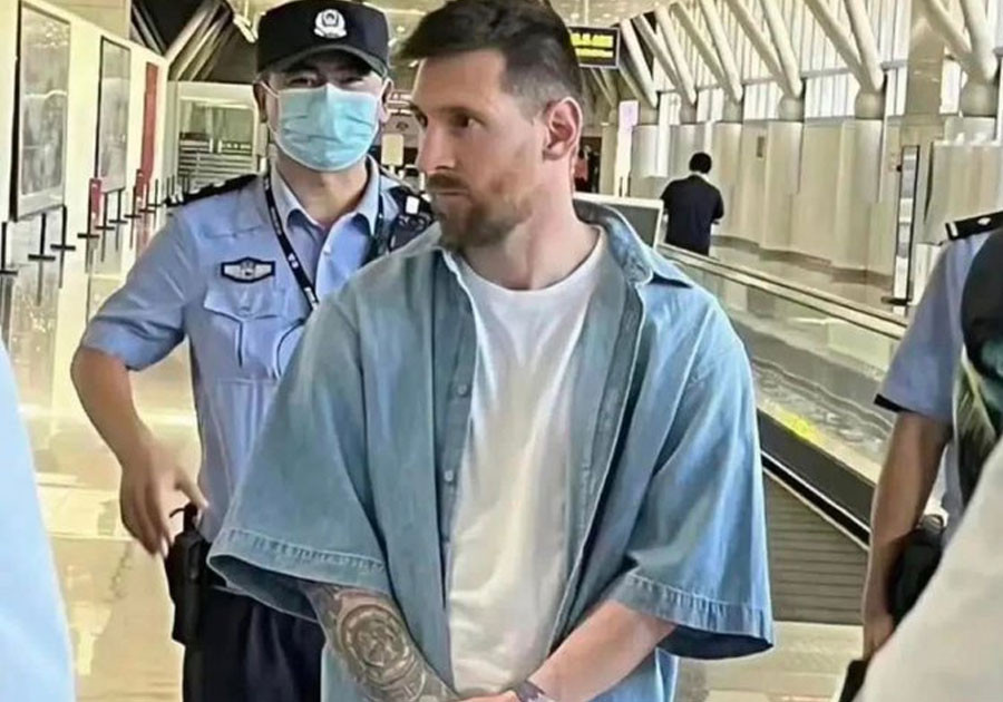 Detienen a Messi en China