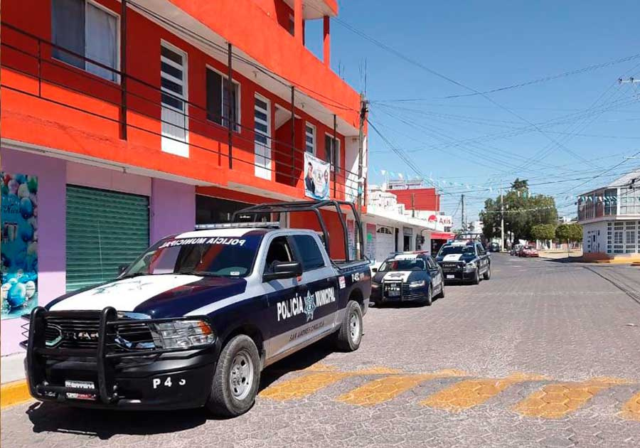 Intensifica policía municipal labores de vigilancia en San Andrés Cholula