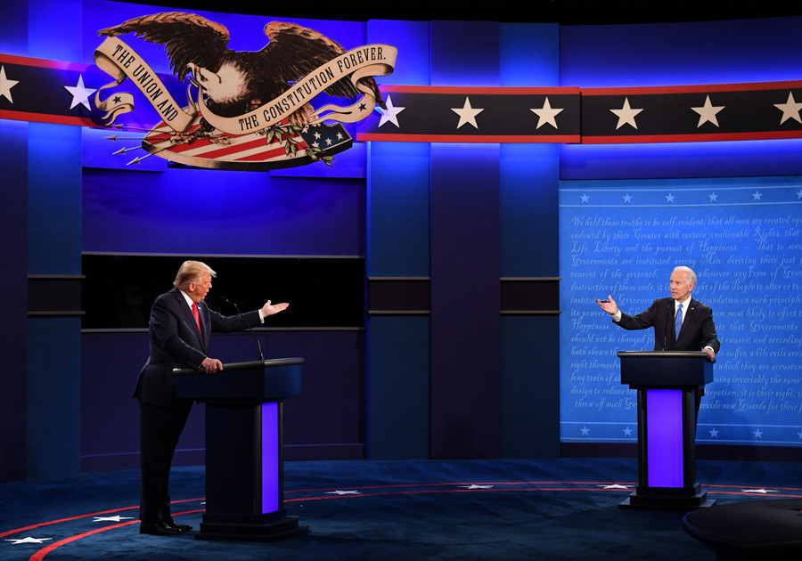 Alistan primer debate presidencial Biden-Trump
