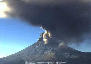 Popocatépetl registró 33 exhalaciones en las últimas 24 horas