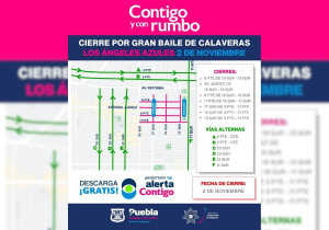 Informa Ayuntamiento de Puebla de vías alternas por baile de Los Ángeles Azules