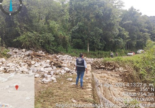 Deslizamiento de tierra Puebla 