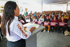 Con Tonantzin Fernández, los programas de bienestar llegan directamente a las familias de San Pedro Cholula