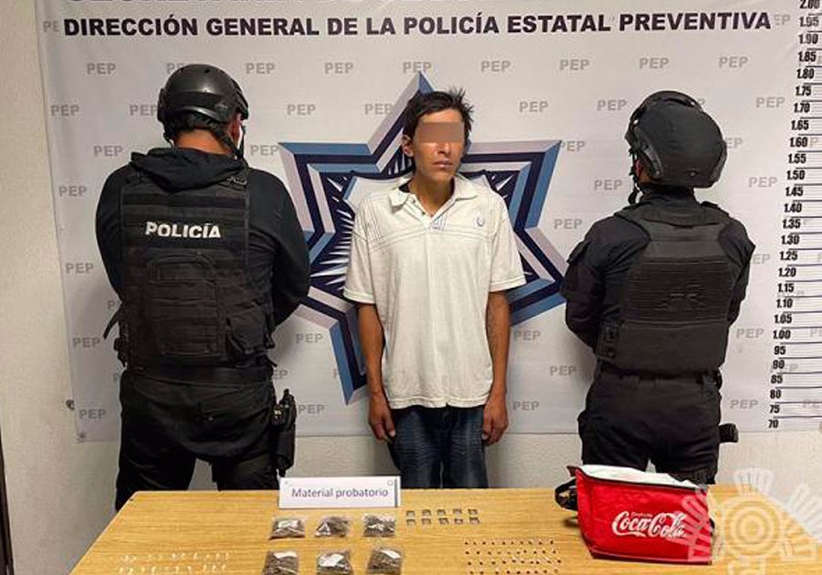 Captura Policía Estatal a presunto distribuidor de droga