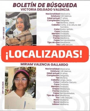 Las menores Victoria D. y Mirial V. son localizadas tras 16 horas de bloqueos en Vía Atlixcáyotl.