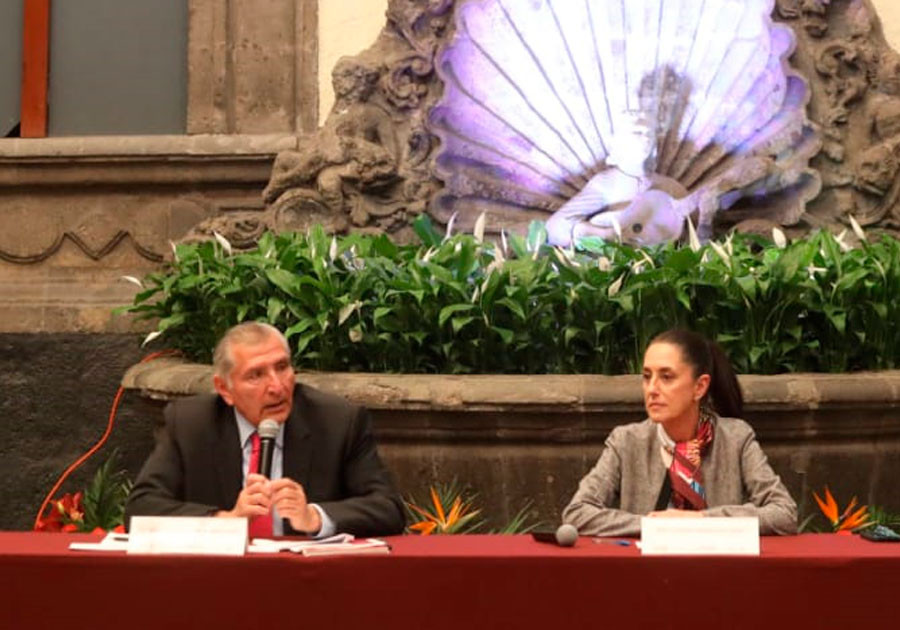 Adán Augusto López reconoce la estrategia de Sheinbaum contra el delito en la CDMX