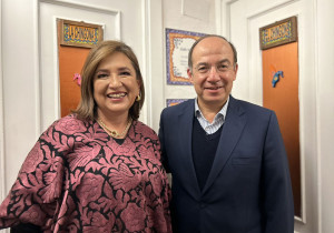 Xóchitl Gálvez se reúne en Madrid con el expresidente Felipe Calderón