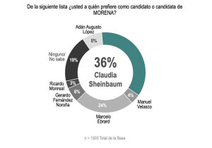 Claudia Sheinbaum, favorita para ganar el proceso interno de Morena: encuesta