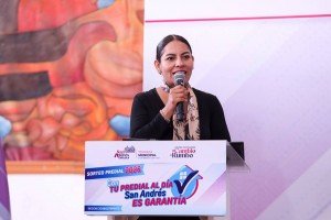 Reconoce Lupita Cuautle compromiso de contribuyentes con San Andrés Cholula