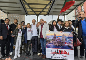 Comunidad migrante de Puebla en NY expresa su apoyo a Armenta, en el marco del 5 de Mayo