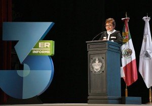 Rinde Lilia Cedillo su Tercer Informe de Labores al frente de la BUAP