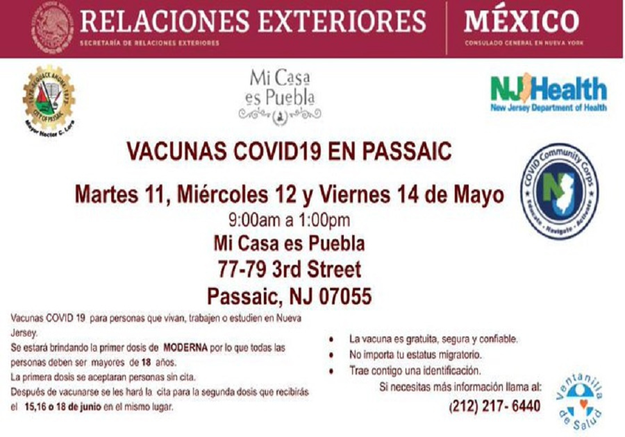 Invitación a vacunarse Mi Casa es Puebla 
